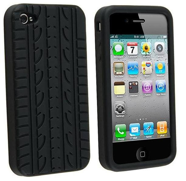 100PCS-Lot-Black-Tire-Tread-Silicone-Rubber-Skin-Case-for-iPhone4-4G