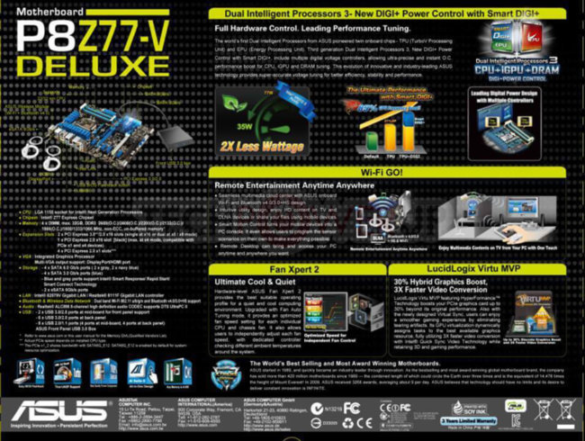 В Китае раньше времени начали продавать материнскую плату ASUS P8Z77-V Deluxe. Фото.