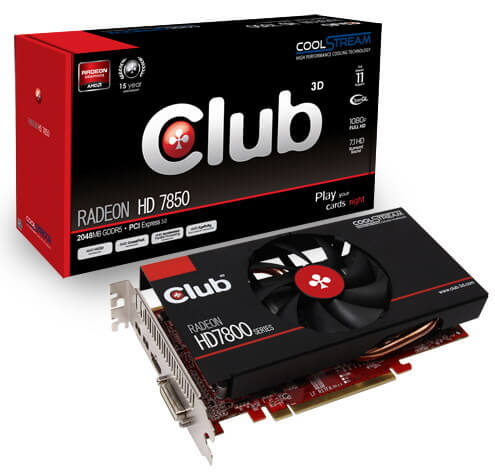 Club 3D выпустила графические карты Radeon HD 7870 и Radeon HD 7850 линейки CoolStream Edition. Фото.
