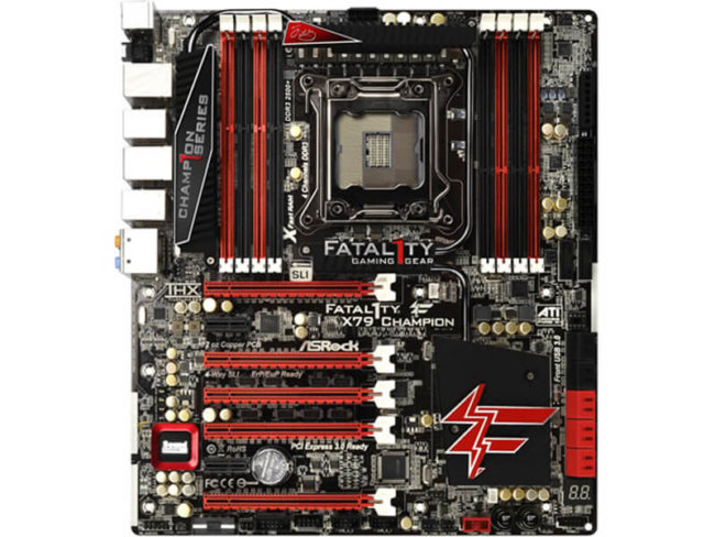 ASRock поделилась деталями новой материнской платы X79 Fatal1ty Champion. Фото.
