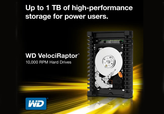 Western Digital представила жесткий диск VelociRaptor объемом 1 Тб. Фото.