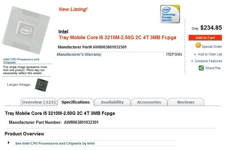 Intel Core i5-3210M