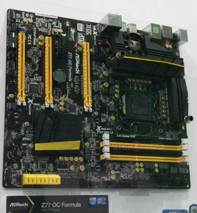 [Computex 2012] ASRock показала материнскую плату Z77 OC Formula. Фото.