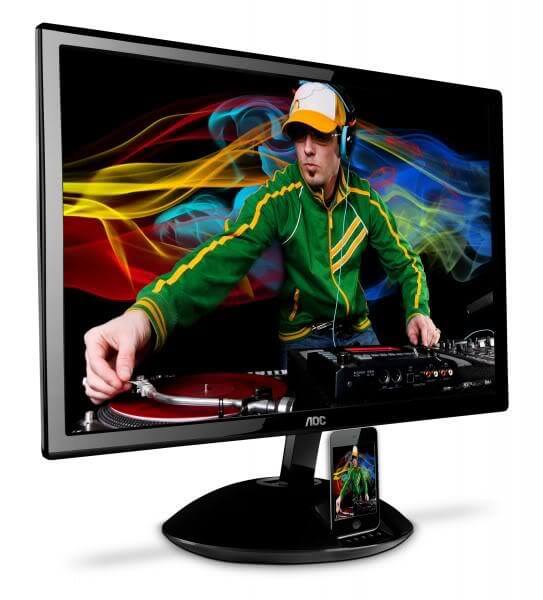 В продажу поступил монитор AOC Aire iPlay с док-станцией для iPhone и iPod. Фото.