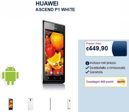 Смартфон Huawei Ascend P1