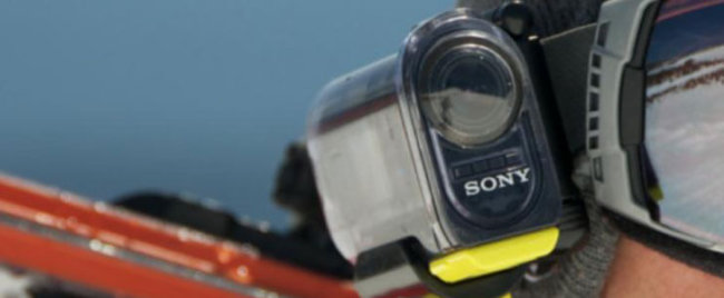 Sony разрабатывает ультракомпактные HD-видеокамеры для экстремального спорта. Фото.