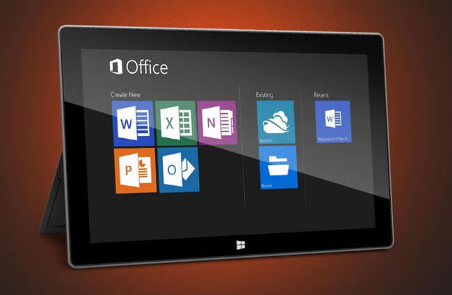 Пакеты Microsoft Office Home и Student 2013 будут бесплатно установлены во все планшеты на базе Windows RT. Фото.