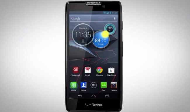 Смартфон Motorola Droid RAZR HD засветился на видео. Фото.