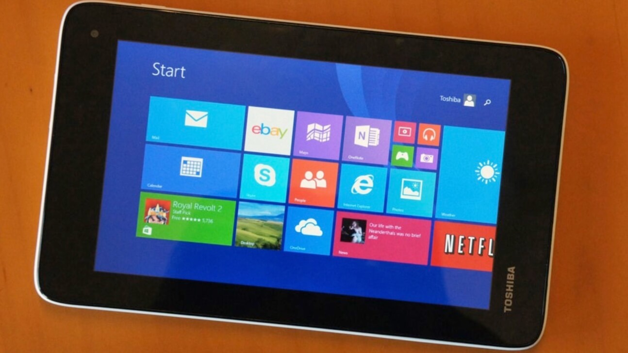Toshiba пересмотрела планы на Windows RT. Toshiba не хочет выпускать планшеты с Windoows RT. Фото.