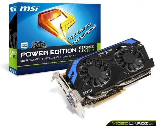 Видеокарта MSI GeForce GTX 660 Ti Power Edition