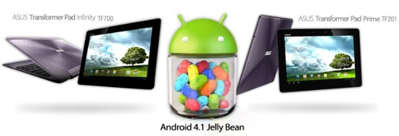 Планшеты  Asus скоро получат обновление Jelly Bean