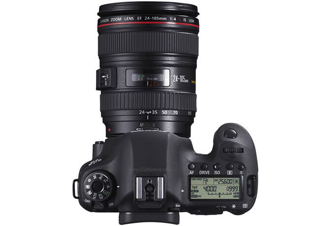 Canon EOS 6D - вид сверху Canon EOS 6D - вид сверху