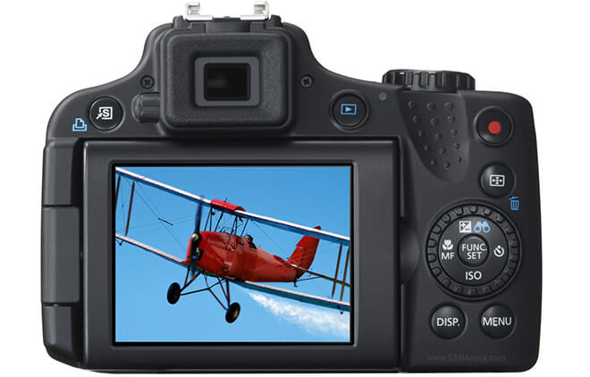 Canon PowerShot SX50 HS - вид сзади Canon PowerShot SX50 HS - вид сзади