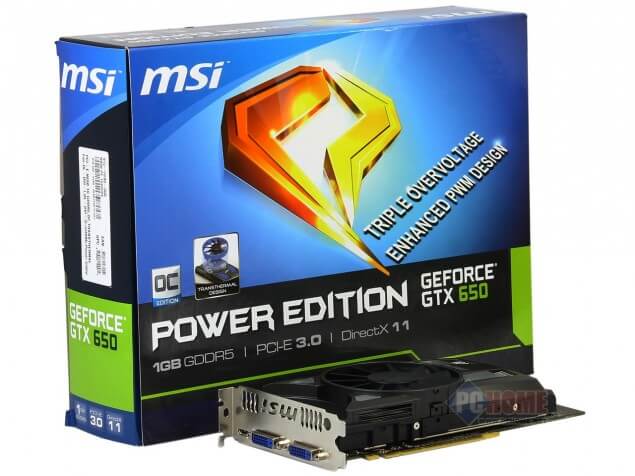 MSI GeForce GTX 650 Power Edition MSI GeForce GTX 650 Power Edition