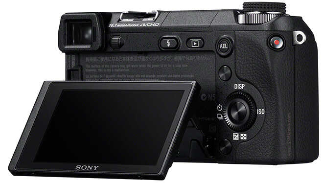 Sony NEX-6 - вид сзади