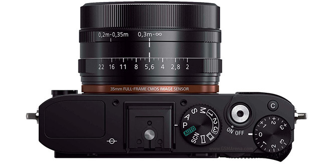 Sony RX1 - вид сверху