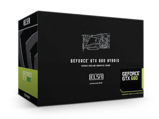 ELSA выпустила графическую карту GeForce GTX 680 Hybrid. Фото.