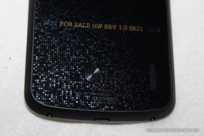 В Сеть попали фотографии финального дизайна смартфона LG Nexus. Фото.