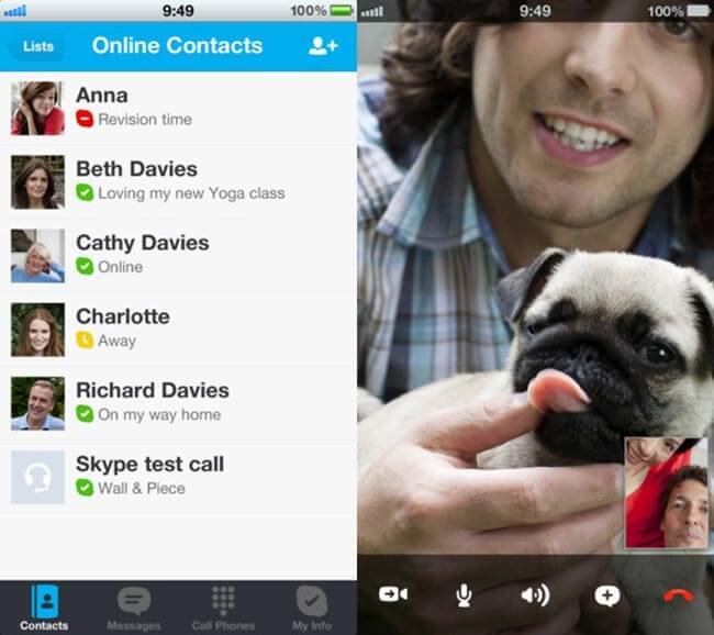 Вышел новый Skype с поддержкой iPhone 5. Фото.