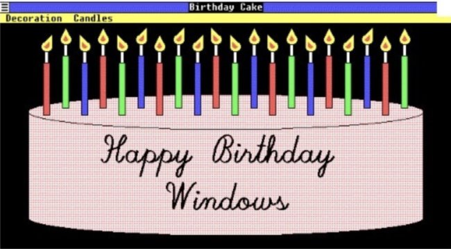С Днем Рождения, Windows! Фото.