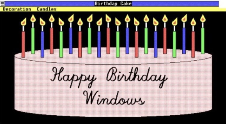 С Днем Рождения, Windows! Вот и настал его день рождения. Фото.