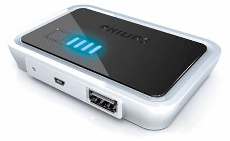 Philips Power2Go — мобильный зарядник. Фото.