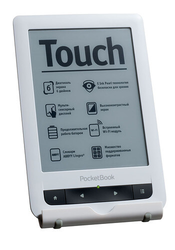PocketBook Touch – лучший ридер в Европе по оценке журнала Computer Bild. Фото.