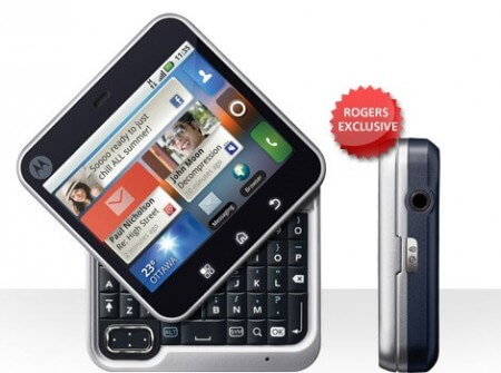 Motorola Flipout дебют с оператором Rogers. Фото.
