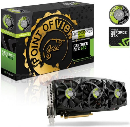 Point of View показала видеокарту GeForce GTX 680 EXO. Фото.
