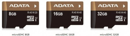 ADATA представила новые карты памяти стандарта microSDHC. Фото.