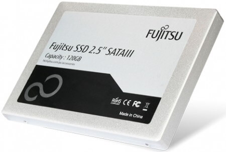 В продаже появился твердотельный накопитель Fujitsu. Фото.