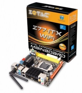 Zotac показала две материнские платы Mini-ITX на чипсетах Z77 и H77. Фото.