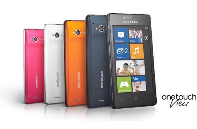 Бюджетный WP-смартфон Alcatel добрался до России. Фото.