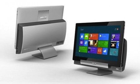 [Computex 2012] Asus представила моноблок-планшет Transformer AiO с двумя операционными системами. Фото.