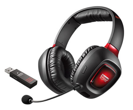 Беспроводные наушники для геймеров Creative Sound Blaster Tactic3D Rage Wireless Gaming Headset. Фото.