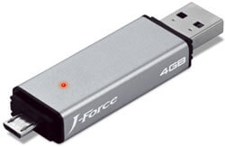 «Флешка» Force Media JF-UFDP4S с двумя портами USB. Фото.