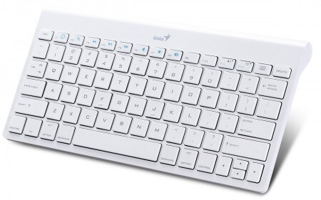 Genius LuxePad 9000: белоснежная клавиатура для планшетов. Фото.