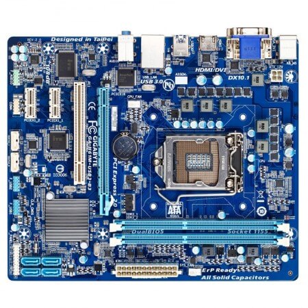 Gigabyte представила еще одну материнскую плату на чипсете H61. Фото.