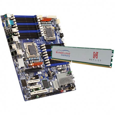 Материнская плата Gigabyte GA-7TESM поддерживает до 288 Гбайт памяти типа DDR3. Фото.