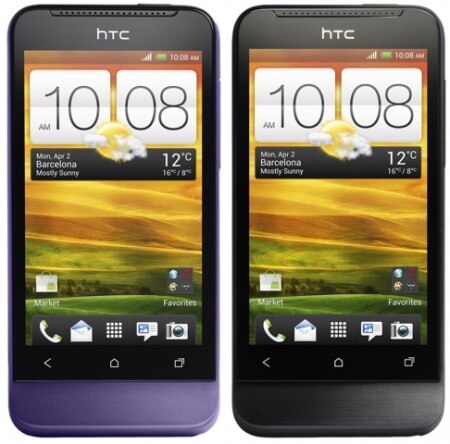 HTC One V выйдет в трех цветовых решениях. Фото.