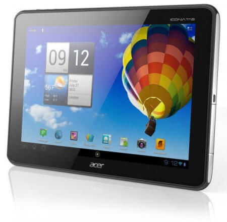 Начался прием заявок на планшет Acer Iconia Tab A510. Фото.