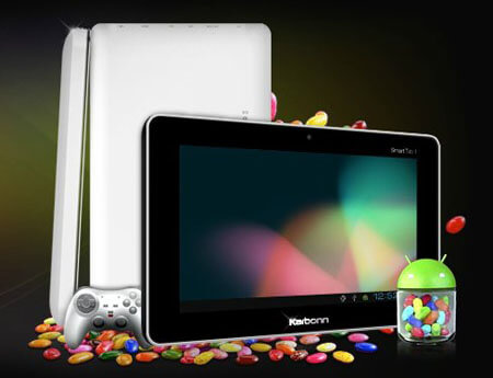 Планшет Karbonn Mobiles с Android 4.1 Jelly Bean. Фото.