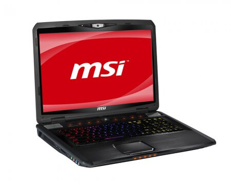 MSI GT780: мощный игровой ноутбук. Фото.
