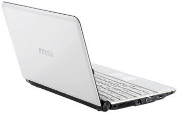 Нетбук MSI U180 выйдет в белом цвете корпуса. Фото.