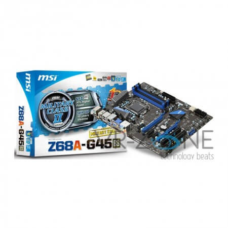 MSI представила материнскую плату Z68A-G45 на чипсете Intel Z68. Фото.