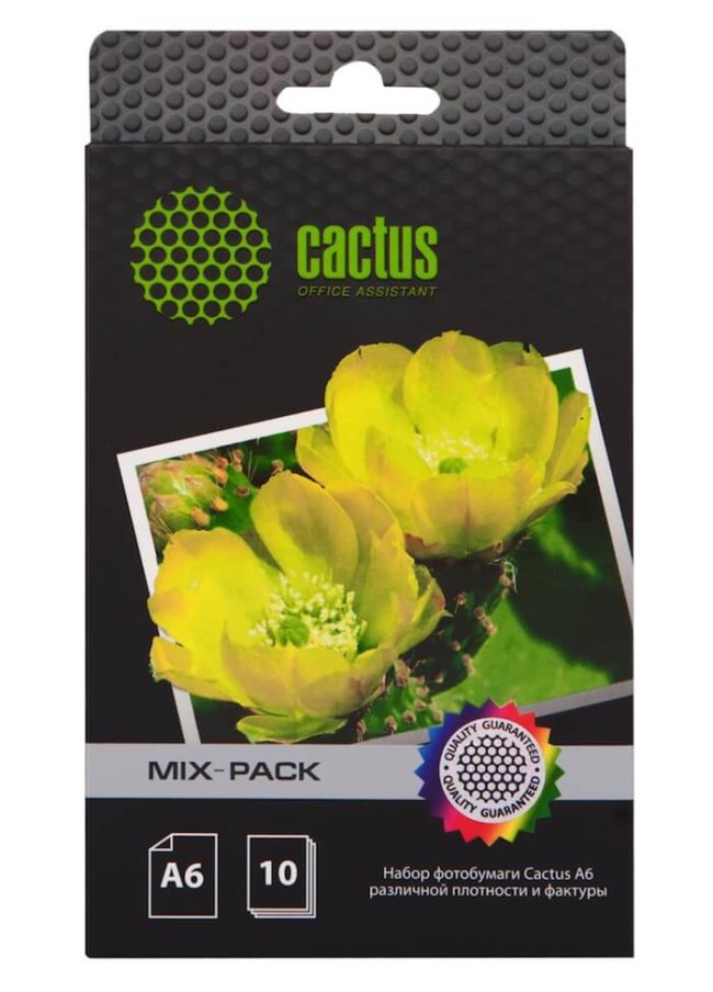 Cactus представляет набор фотобумаги различной плотности и фактуры. Фото.