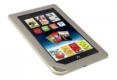 8-гигабайтовый планшет Barnes & Noble Nook поступил в продажу. Фото.