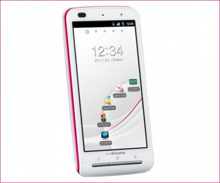 NTT DoCoMo P-07C: смартфон для прекрасных дам. Фото.