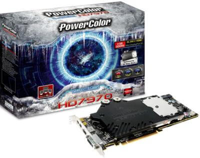 В продаже появилась видеокарта PowerColor Radeon HD 7970 LCS. Фото.