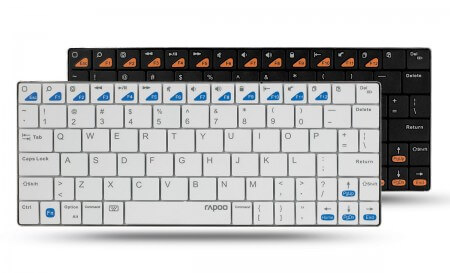 RAPOO представила сверхтонкую беспроводную клавиатуру E6300 для iPad. Фото.